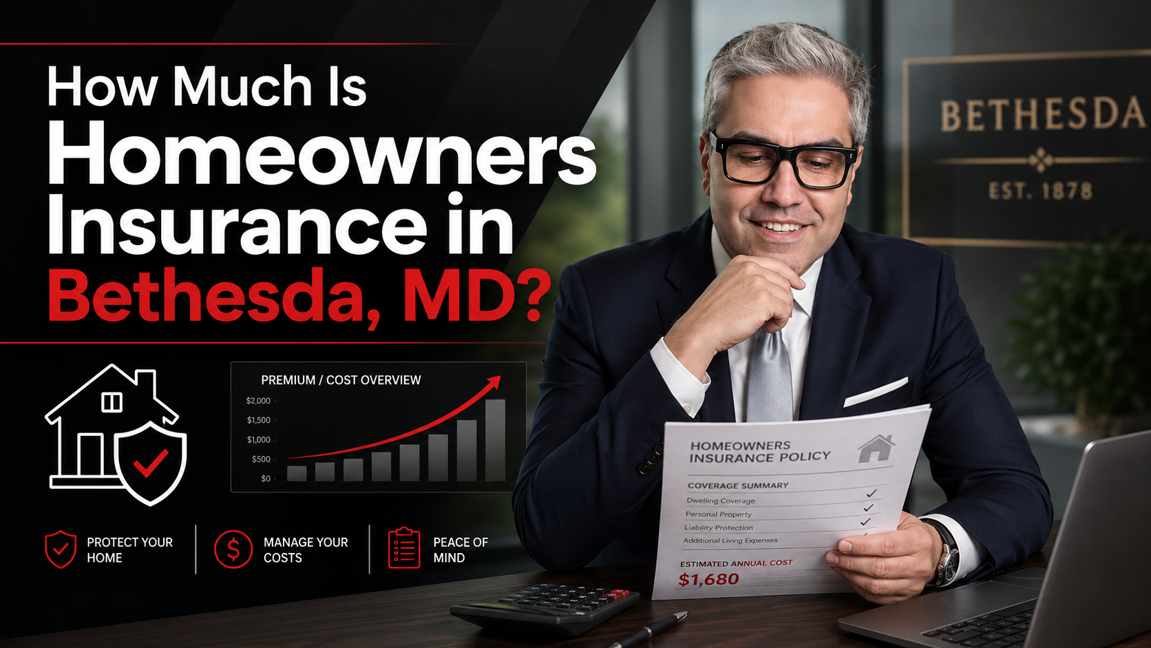 How Much Is Homeowners Insurance in Bethesda, MD?